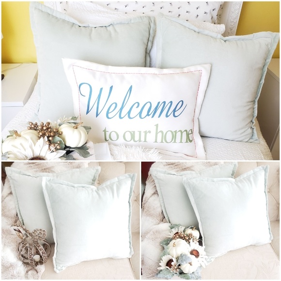 NEW 2 Sets of Pier 1 Mint Green Decor Pillows - Picture 5 of 8